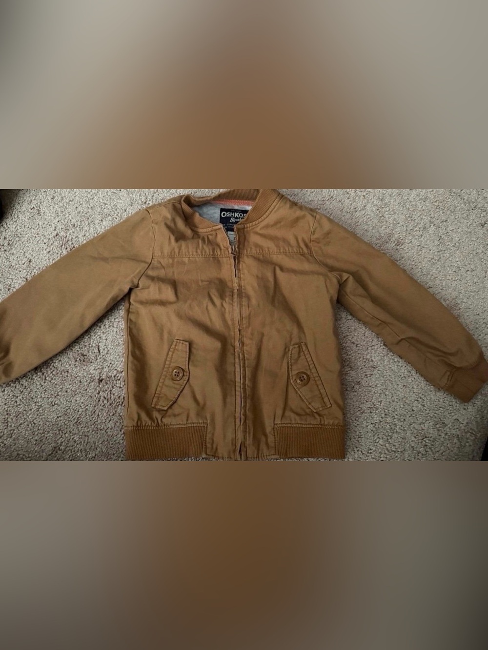 2T OshKosh B'gosh Kids' Tan Bomber Jacket